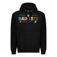 Black dad life  libbey glass Premium Hoodie - HRA Design Shop