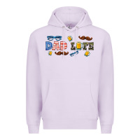 Lilac dad life  libbey glass Premium Hoodie - HRA Design Shop