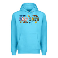 Ocean Blue dad life  libbey glass Premium Hoodie - HRA Design Shop
