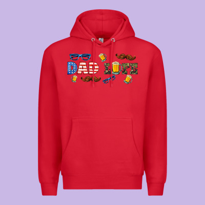 Dad Life  Libbey Glass Premium Hoodie Designed By Hra Design Shop