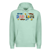Seafoam dad life  libbey glass Premium Hoodie - HRA Design Shop