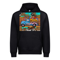 Black western  american truck sunflowers  mousepad Urban Hoodie - HRA Design Shop