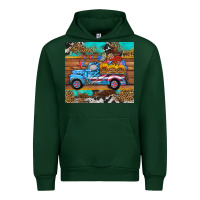 Forest Green western  american truck sunflowers  mousepad Urban Hoodie - HRA Design Shop