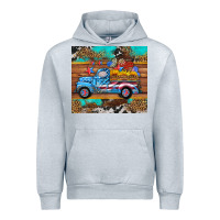 Heather Grey western  american truck sunflowers  mousepad Urban Hoodie - HRA Design Shop