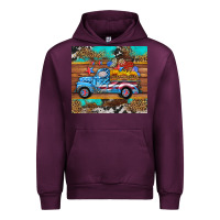 Mauve Wine western  american truck sunflowers  mousepad Urban Hoodie - HRA Design Shop
