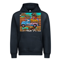 Navy western  american truck sunflowers  mousepad Urban Hoodie - HRA Design Shop