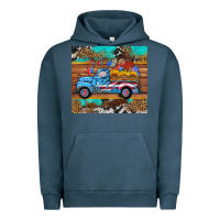 Pigment Midnight Navy western  american truck sunflowers  mousepad Urban Hoodie - HRA Design Shop