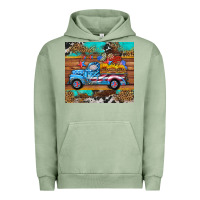 Pigment Oil Green western  american truck sunflowers  mousepad Urban Hoodie - HRA Design Shop