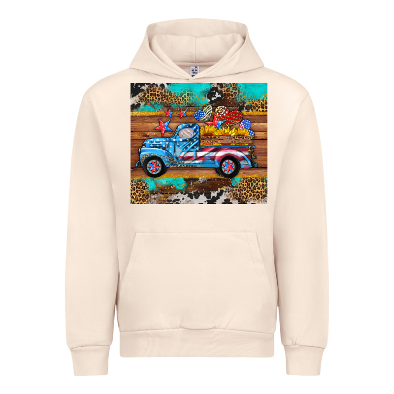 Western  American Truck Sunflowers  Mousepad Urban Hoodie by HRA Design Shop | Teevron