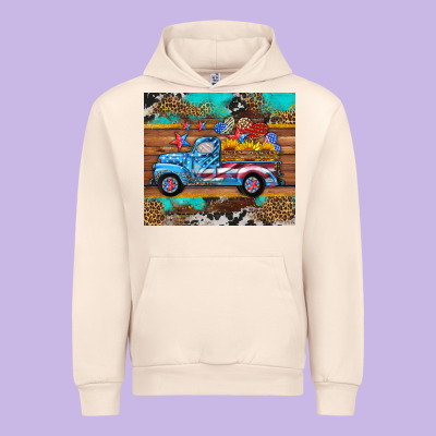 Western  American Truck Sunflowers  Mousepad Urban Hoodie Designed By Hra Design Shop