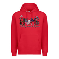 Red home of the free beacuse of the brave Premium Hoodie - CowhideDigitalArt