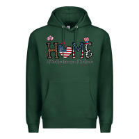 Sports Green home of the free beacuse of the brave Premium Hoodie - CowhideDigitalArt
