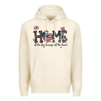 Tofu home of the free beacuse of the brave Premium Hoodie - CowhideDigitalArt