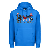 True Royal home of the free beacuse of the brave Premium Hoodie - CowhideDigitalArt