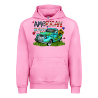 Fuchsia Pink american honey Urban Hoodie - CowhideDigitalArt