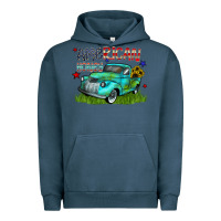 Pigment Midnight Navy american honey Urban Hoodie - CowhideDigitalArt