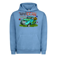 Pigment Pebble Blue american honey Urban Hoodie - CowhideDigitalArt