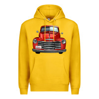 Lemon western red truck front view Premium Hoodie - FaDigitalArtStudio
