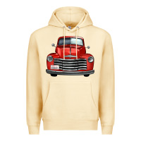 Pina Colada western red truck front view Premium Hoodie - FaDigitalArtStudio