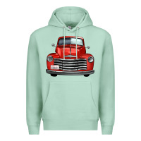 Seafoam western red truck front view Premium Hoodie - FaDigitalArtStudio