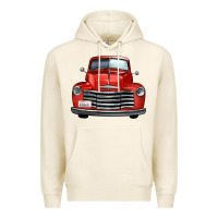 Tofu western red truck front view Premium Hoodie - FaDigitalArtStudio