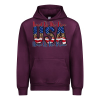 Mauve Wine land of the free usa Urban Hoodie - RacoonDesign