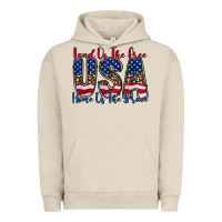 Pigment French Oak land of the free usa Urban Hoodie - RacoonDesign