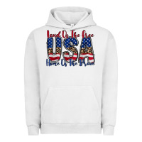 Pigment Lunar Rock land of the free usa Urban Hoodie - RacoonDesign