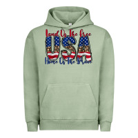 Pigment Oil Green land of the free usa Urban Hoodie - RacoonDesign