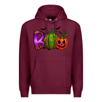 Burgundy boo halloween Premium Hoodie - RacoonDesign