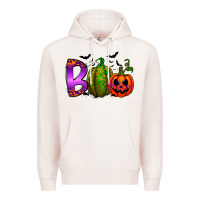 Pale Pink boo halloween Premium Hoodie - RacoonDesign