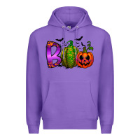 Purple boo halloween Premium Hoodie - RacoonDesign