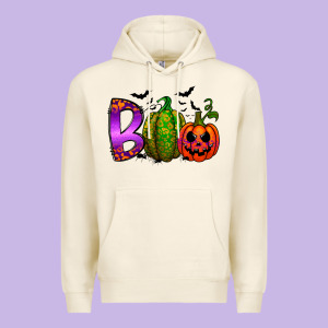 Boo Halloween Premium Hoodie Designed By Racoondesign
