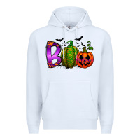 White boo halloween Premium Hoodie - RacoonDesign
