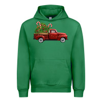Emerald christmas trees truck Urban Hoodie - FaDigitalArtStudio