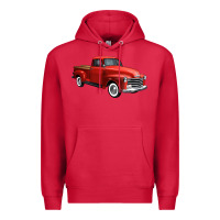 Cardinal western red truck right 34 view 1 Premium Hoodie - FaDigitalArtStudio