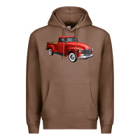 Chestnut western red truck right 34 view 1 Premium Hoodie - FaDigitalArtStudio