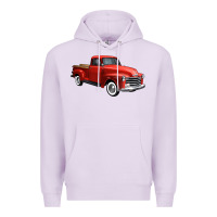 Lilac western red truck right 34 view 1 Premium Hoodie - FaDigitalArtStudio