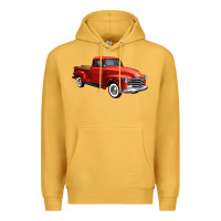 Mustard western red truck right 34 view 1 Premium Hoodie - FaDigitalArtStudio