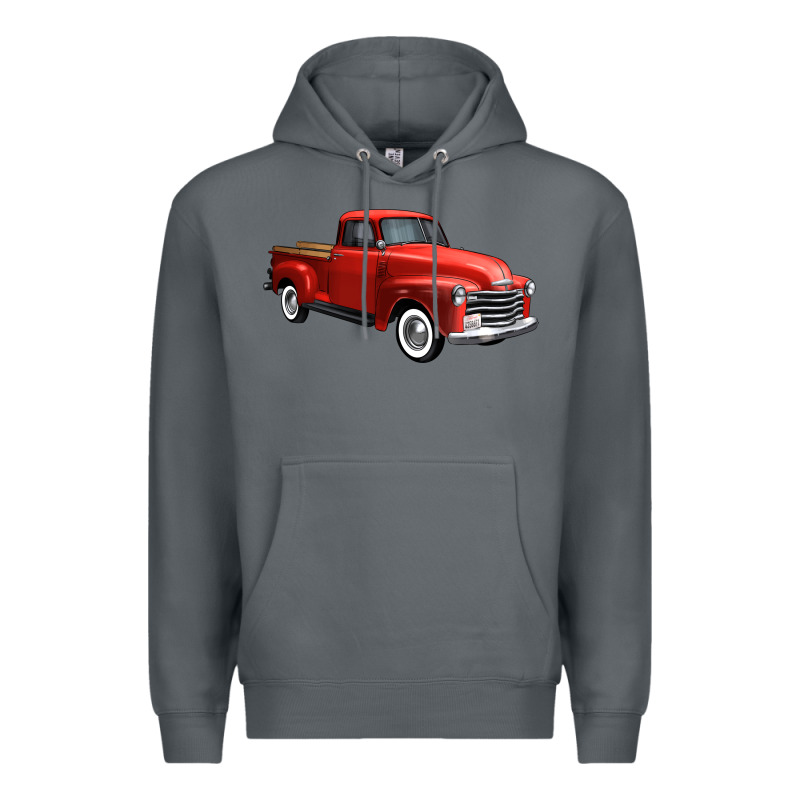 Western Red Truck Right 34 View 1 Premium Hoodie by FaDigitalArtStudio | Teevron