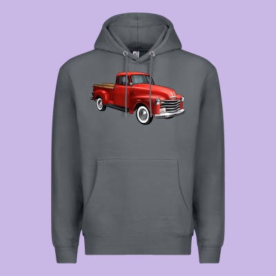 Western Red Truck Right 34 View 1 Premium Hoodie Designed By Fadigitalartstudio