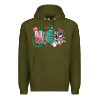 Army Green nicu Premium Hoodie - AdoDesignShop