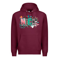 Burgundy nicu Premium Hoodie - AdoDesignShop