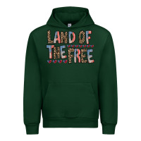 Forest Green land of the free Urban Hoodie - RacoonDesign