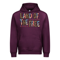 Mauve Wine land of the free Urban Hoodie - RacoonDesign