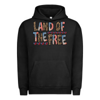 Pigment Black land of the free Urban Hoodie - RacoonDesign