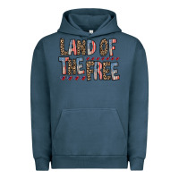 Pigment Midnight Navy land of the free Urban Hoodie - RacoonDesign