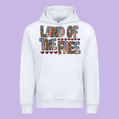 Land Of The Free Urban Hoodie Designed By Racoondesign