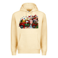 Christmas Farm Animals Truck Premium Hoodie | Teevron