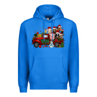 True Royal christmas farm animals truck Premium Hoodie - RacoonDesign